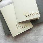 Load image into Gallery viewer, Grey &amp; Gold Vow Book set
