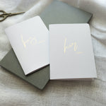 Load image into Gallery viewer, White &amp; Gold Vow Book set
